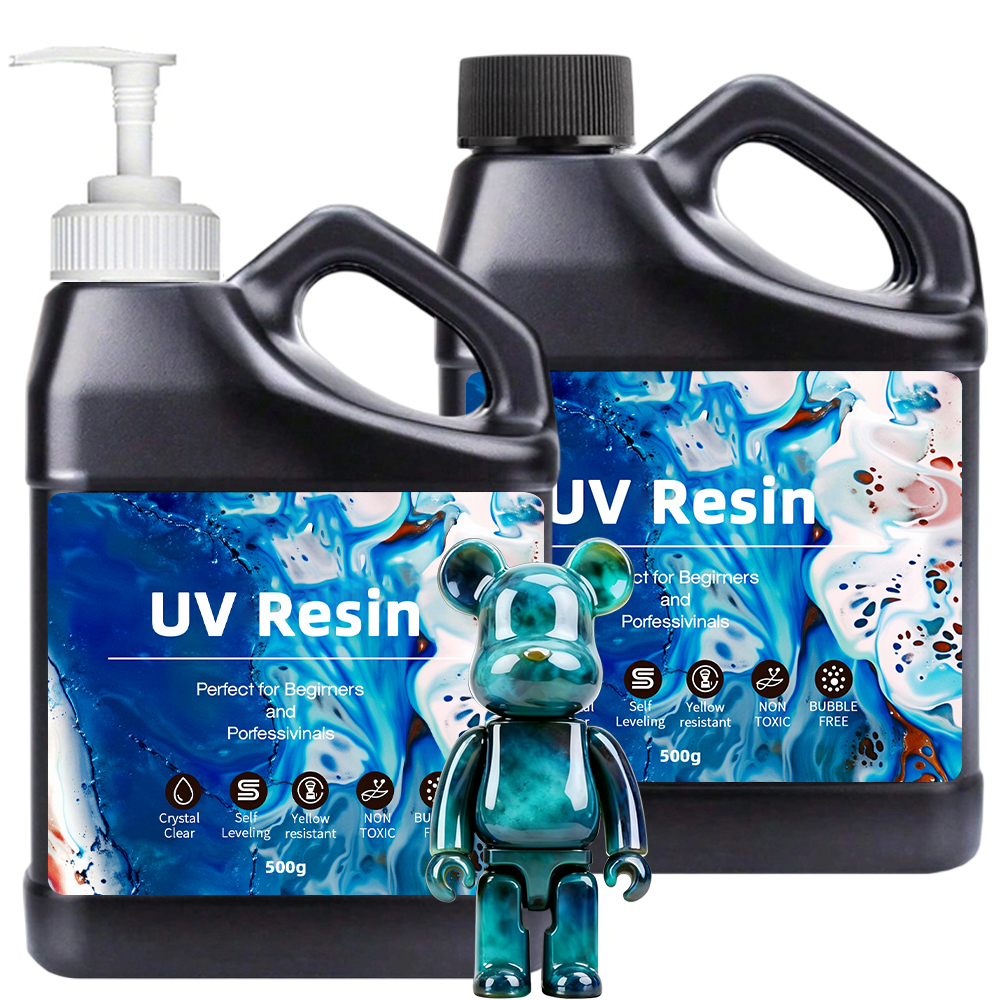 Resin Jewelry Kit - UV Resin 500-1000g -Bulk Upgraded Crystal