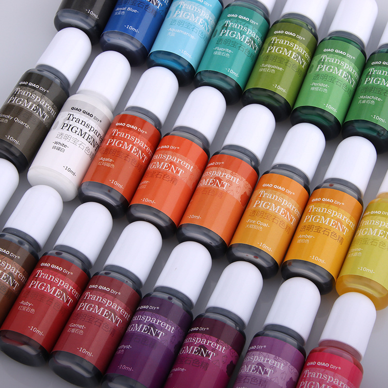 Resin Pigment Set - Resin Pigment Transparent Gemstone Essential Oil