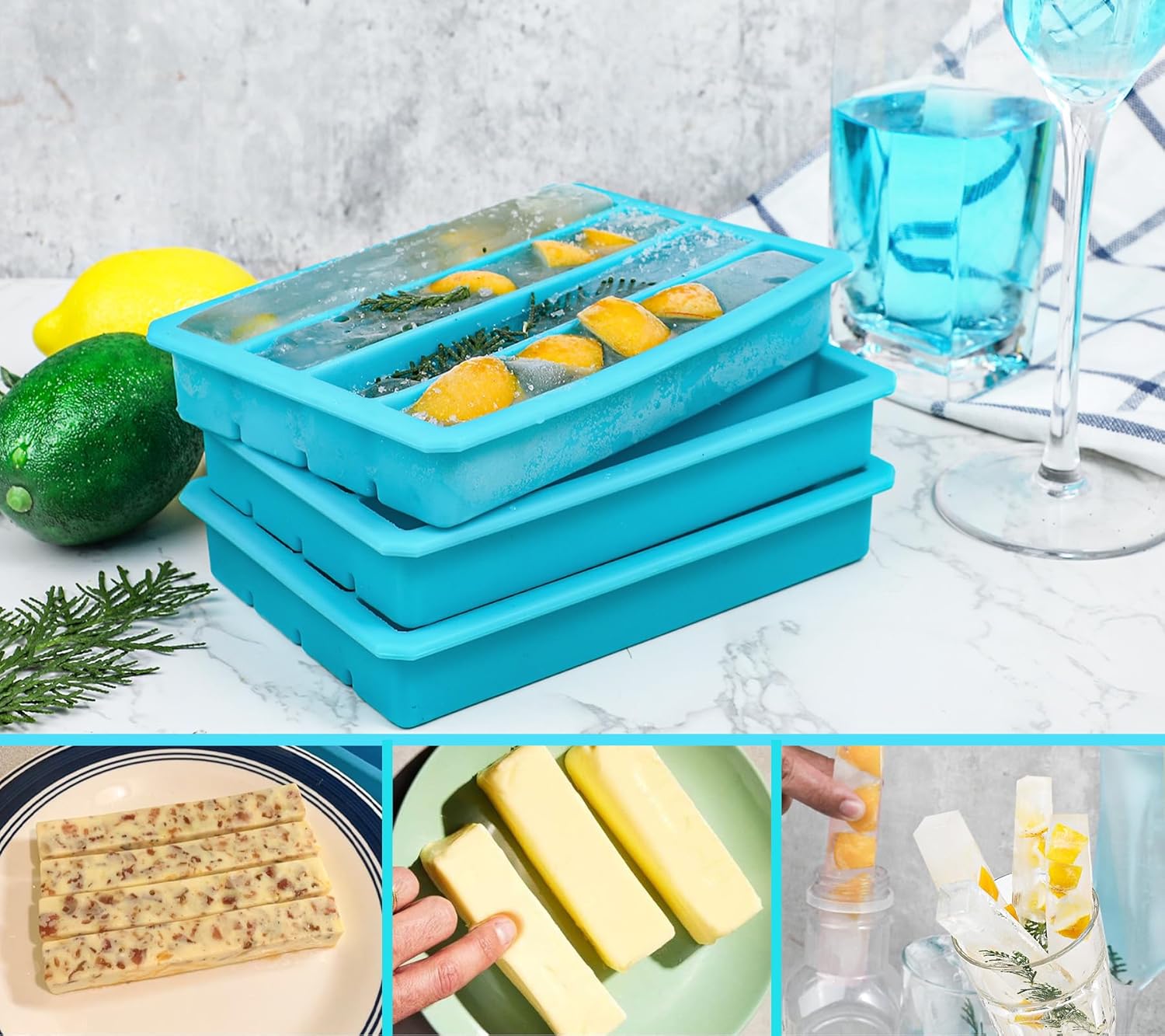 Long Ice Cube Sticks Mold for  - Silicone Mold Tray recensione e prezzo