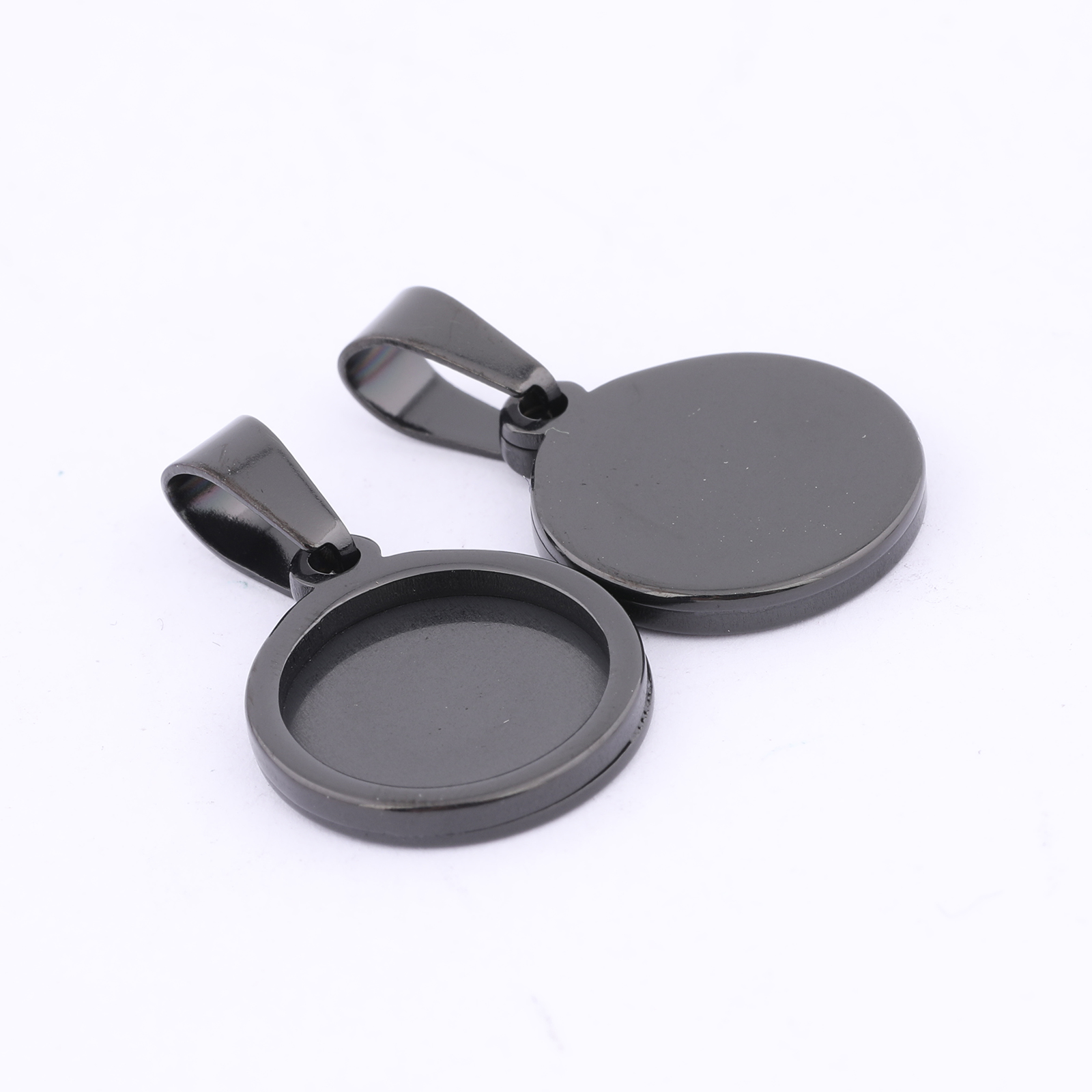 10pcs Gold Plated Black 12mm R - Bezels Set Pendant recensione e prezzo