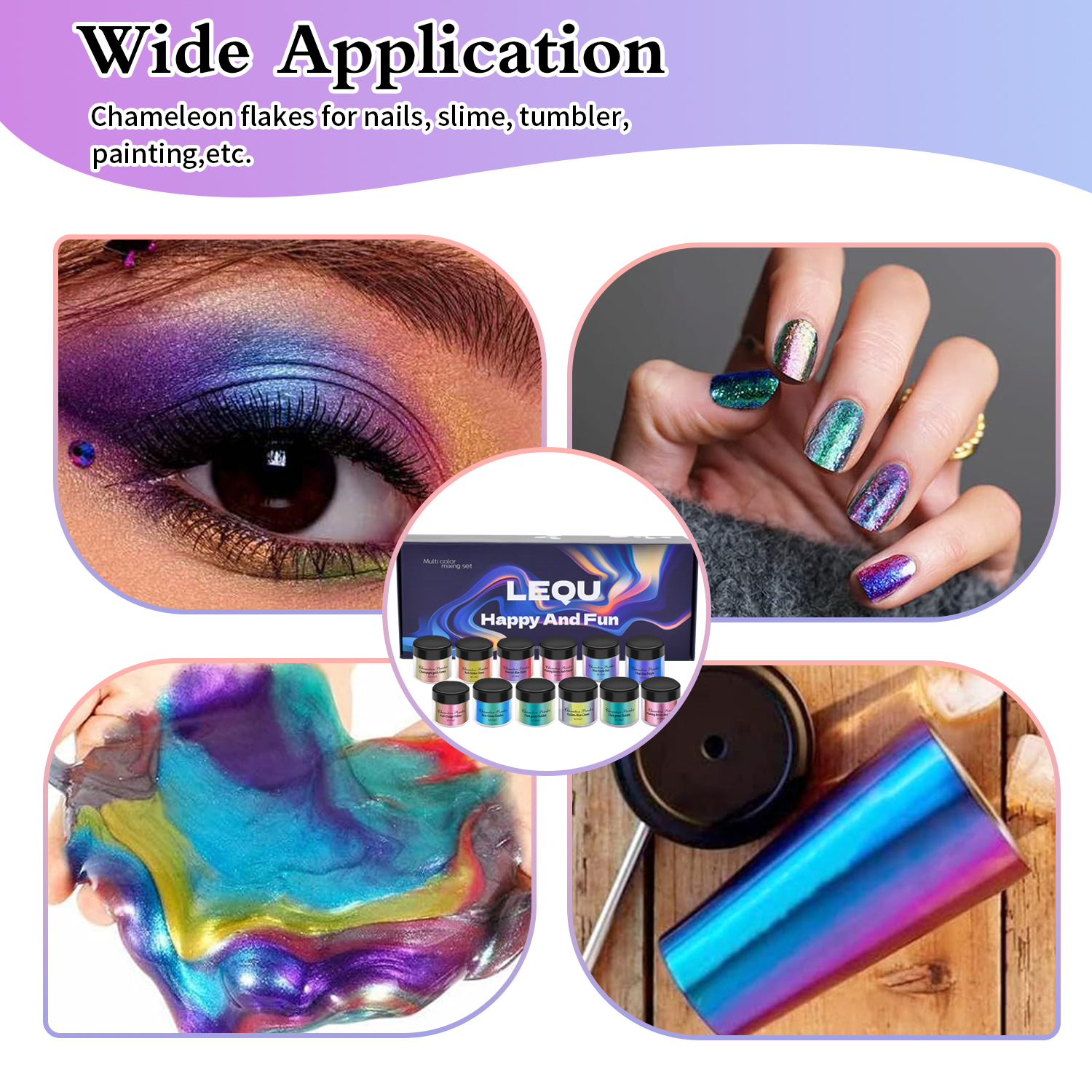 1 Set Chameleon Powder Nail Ch - Resin Glitter Pack recensione e prezzo