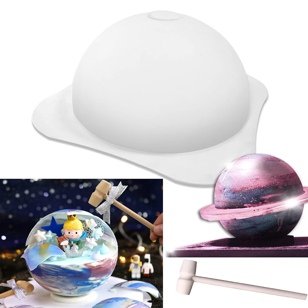 1/3pcs Large Silicone Hemisphe - Coaster Mold Round recensione e prezzo