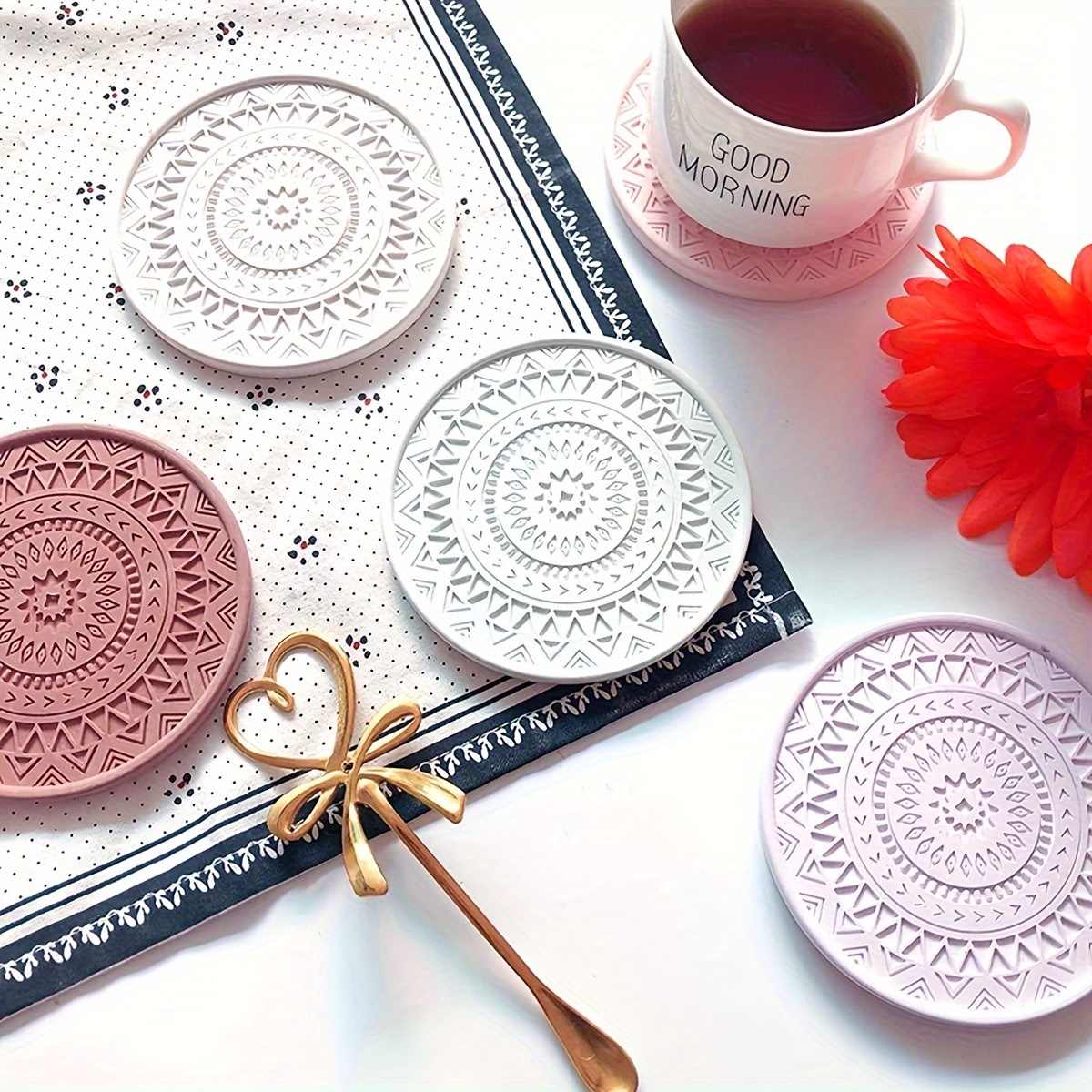Flower Coaster Silicone Mold E - Coaster Mold Round recensione e prezzo