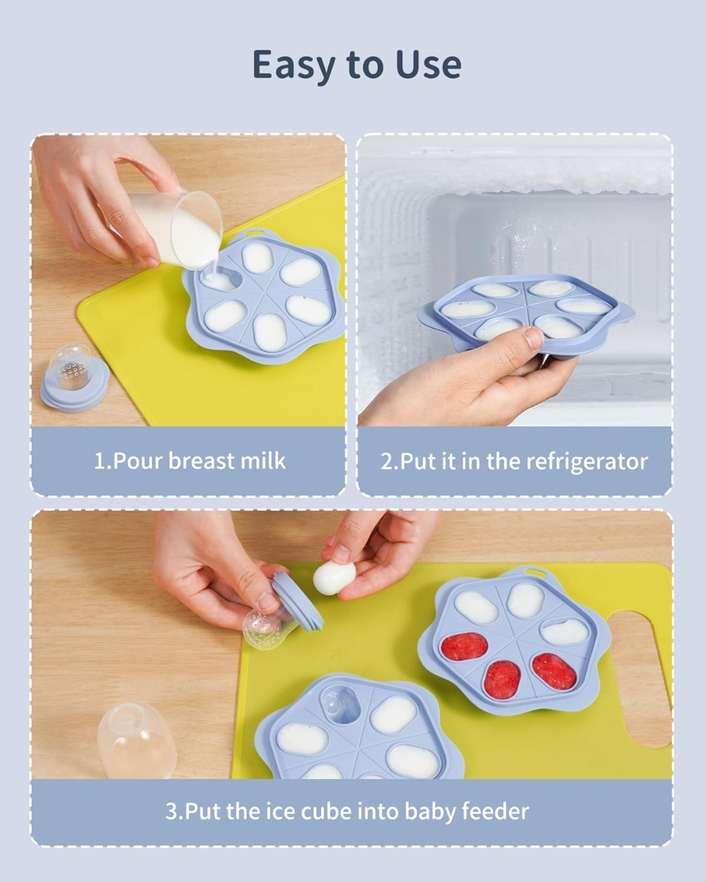 Silicone Baby Fruit Food Feede - Silicone Mold Tray recensione e prezzo
