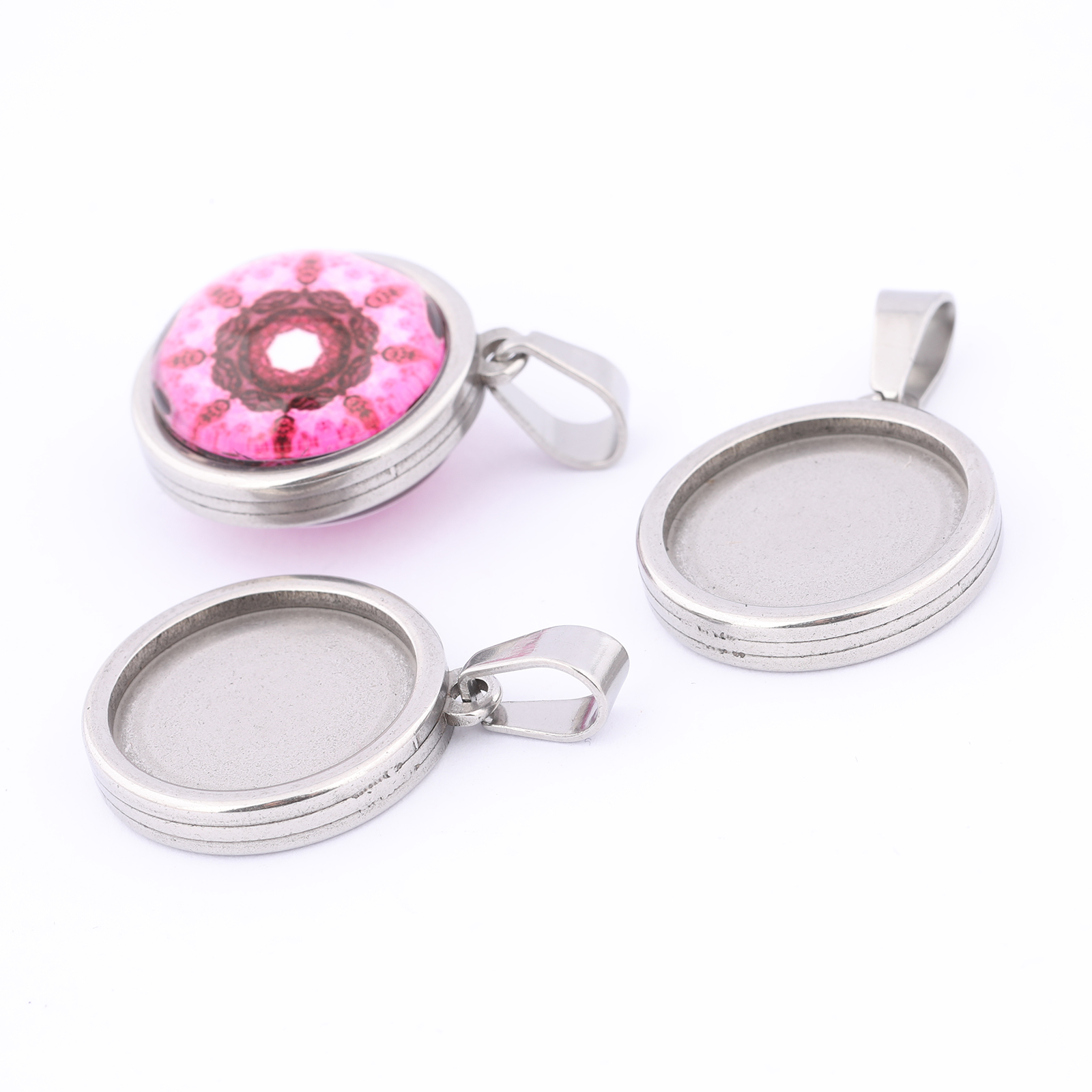 5pcs Stainless Steel Gold Plat - Bezels Set Pendant recensione e prezzo