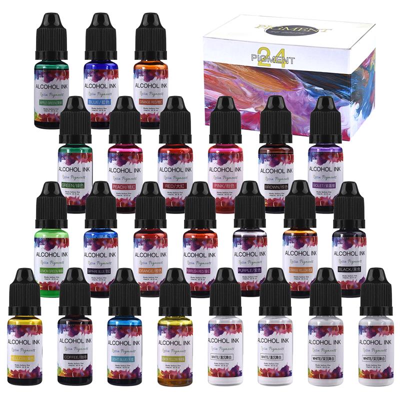 24 Color/Set 10ml  Resin Pigme - Resin Dye Alcohol recensione e prezzo