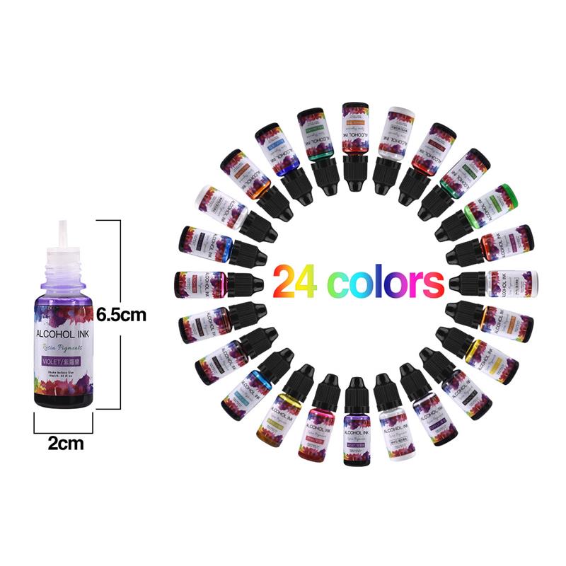 24 Color/Set 10ml  Resin Pigme - Resin Dye Alcohol recensione e prezzo