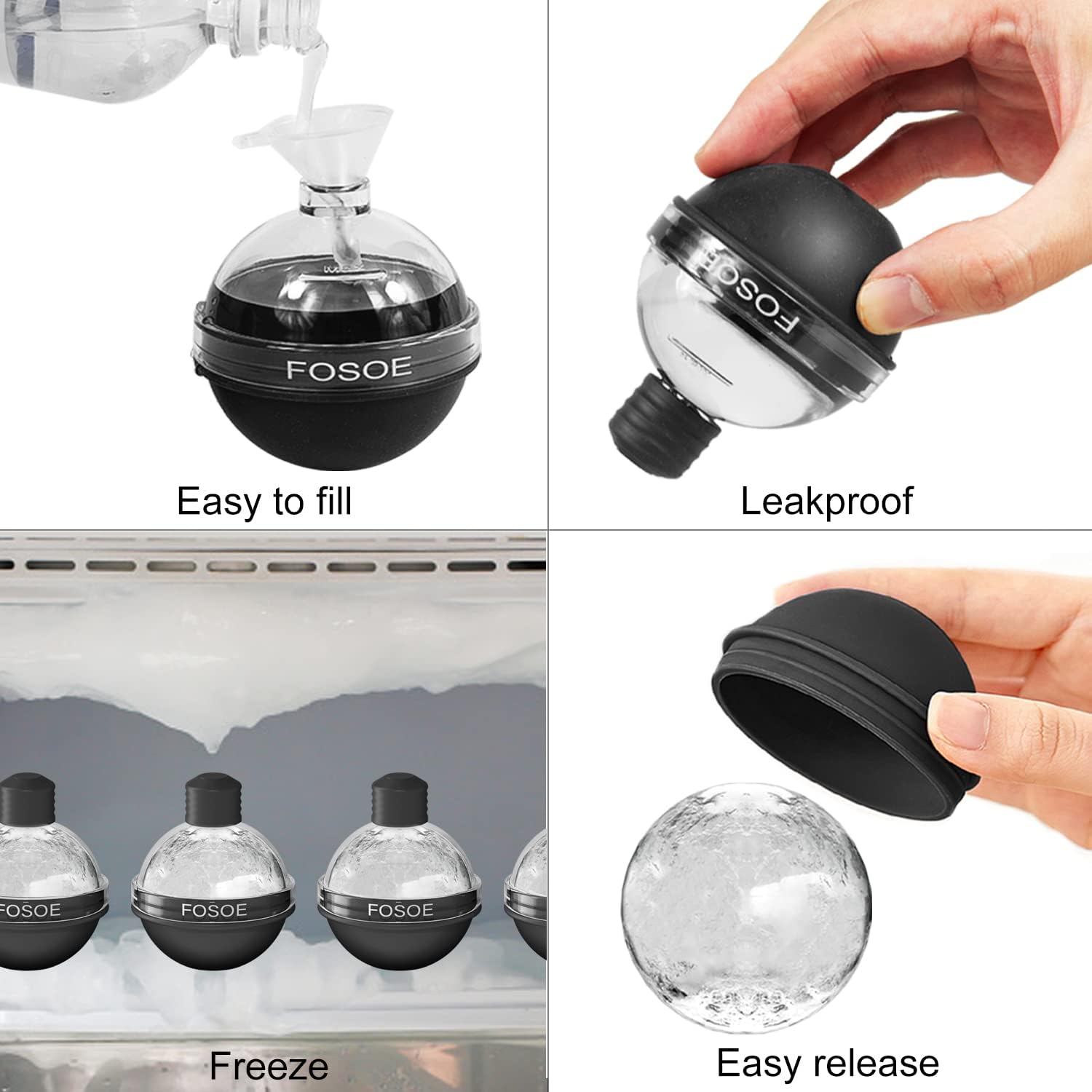 Silicone Ice Ball Molds for Wh - Coaster Mold Round recensione e prezzo