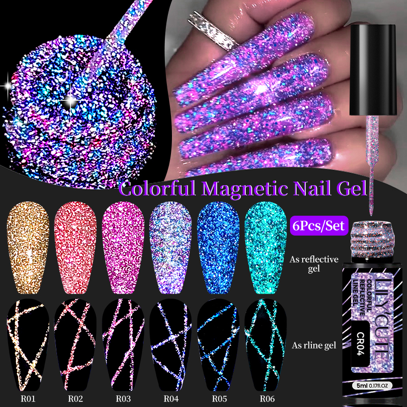 LILYCUTE 6Pcs/Set 5ml Reflecti - Resin Glitter Pack recensione e prezzo