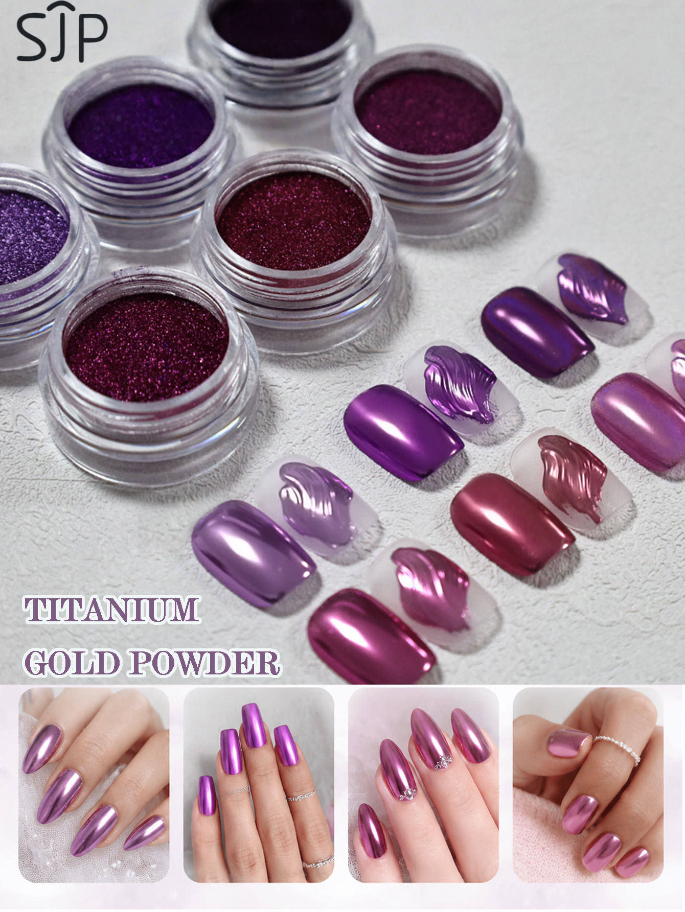 6-piece Electric Purple Series - Resin Glitter Pack recensione e prezzo