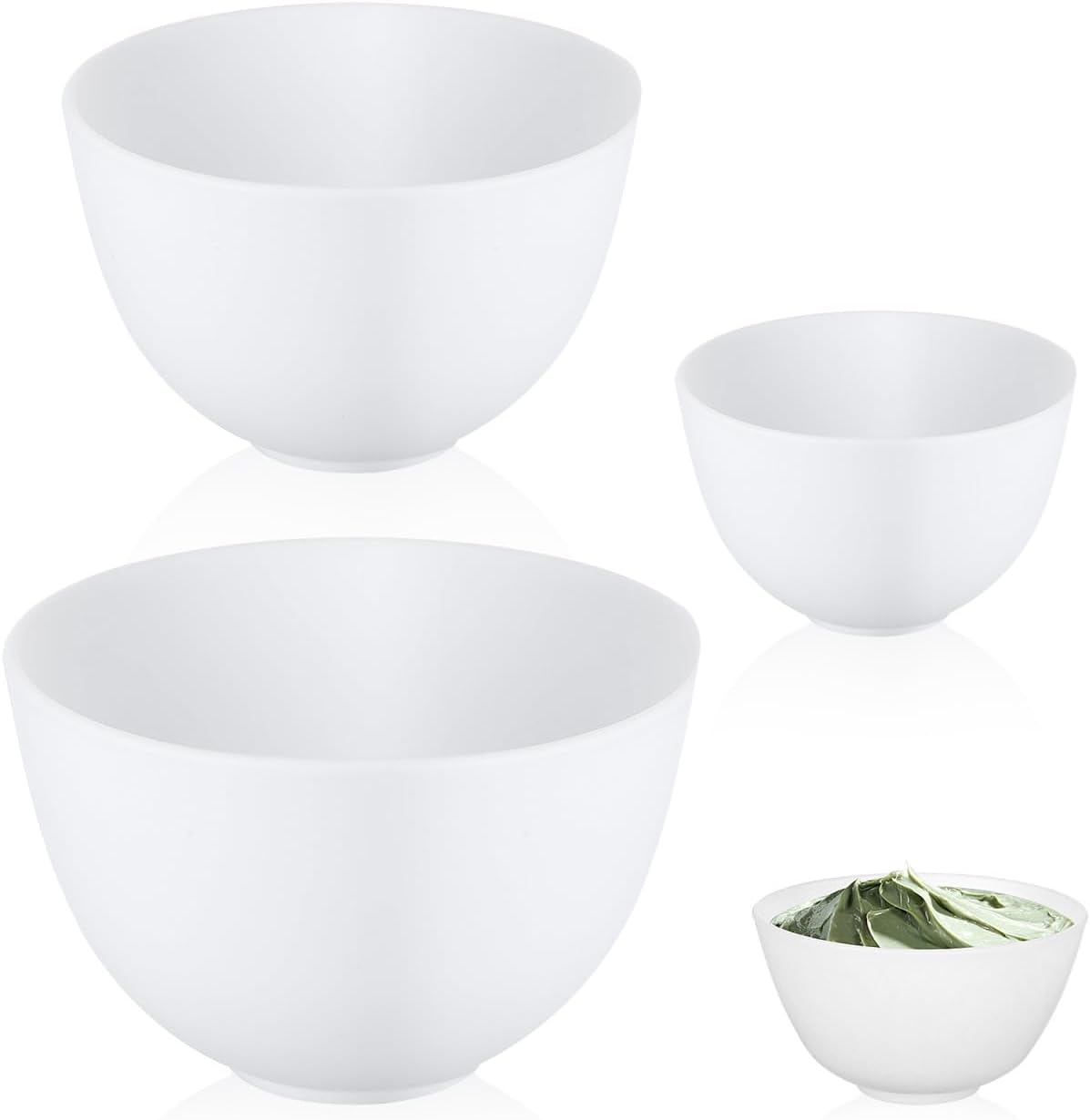 3pcs/set Silicone Bowls White  - Mixing Cup Silicone recensione e prezzo