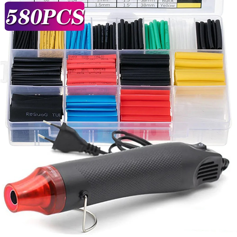 580/530/127PCS Heat Shrink Tub - Heat Gun Small recensione e prezzo