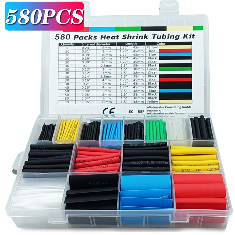 580/530/127PCS Heat Shrink Tub - Heat Gun Small recensione e prezzo
