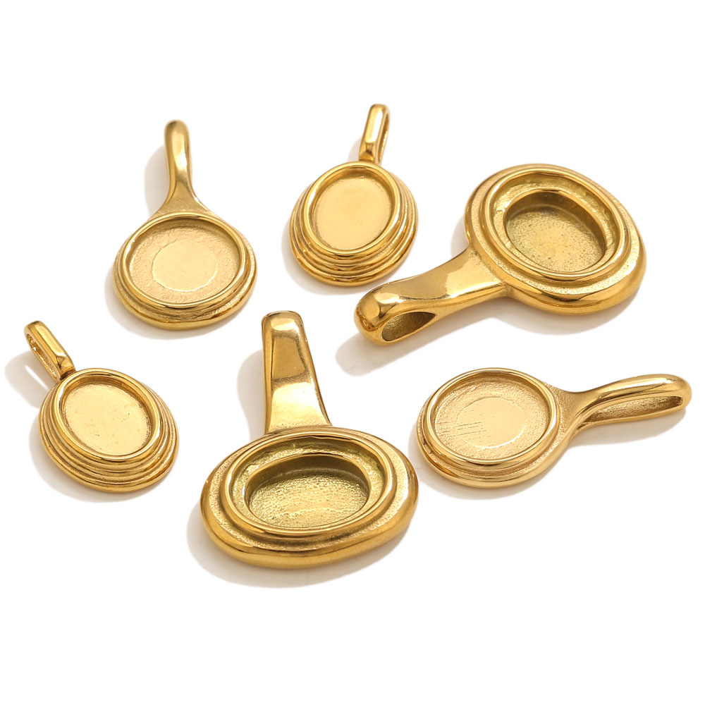 5pcs Stainless Steel Round Ova - Resin Craft Supplies recensione e prezzo