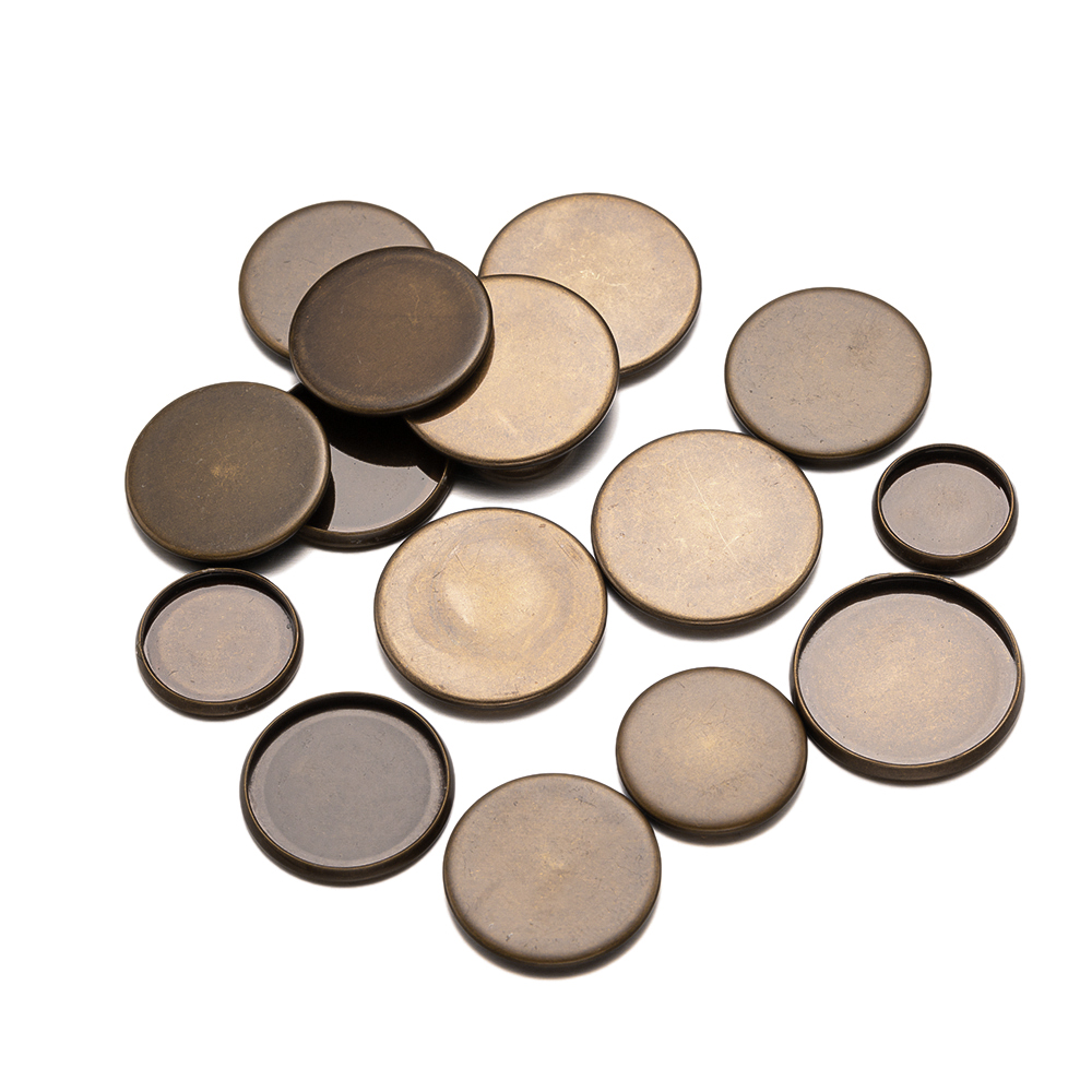 20pcs Antique Bronze Flat Roun - Bezels Set Pendant recensione e prezzo