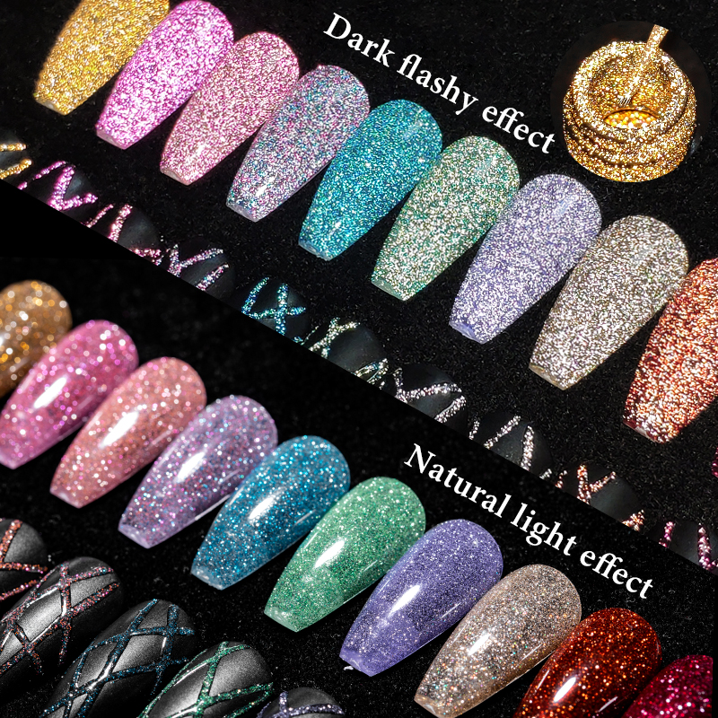 2/4/6pcs Reflective Glitter Li - Resin Glitter Pack recensione e prezzo