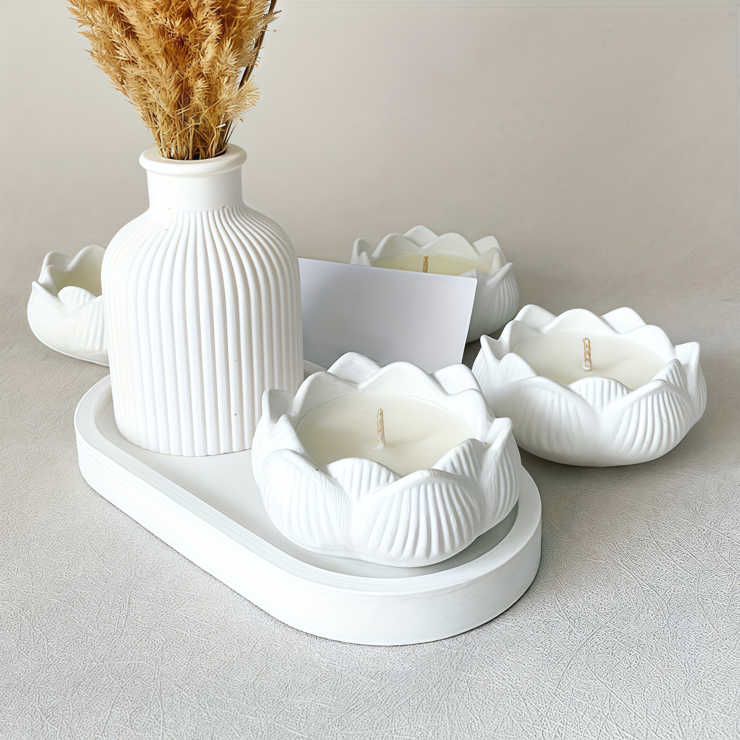 3pcs Silicone Mold Vases, Oval - Serving Tray Mold recensione e prezzo