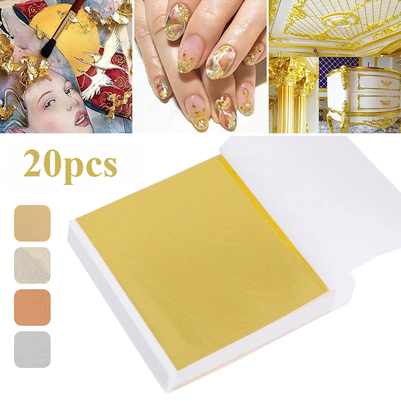 20 Pcs Gold Leaf Sheets: Versa - Gold Foil Flakes recensione e prezzo