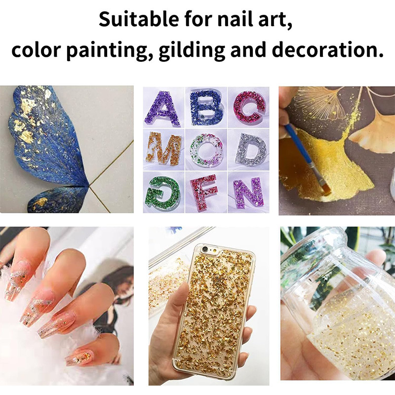 20 Pcs Gold Leaf Sheets: Versa - Gold Foil Flakes recensione e prezzo