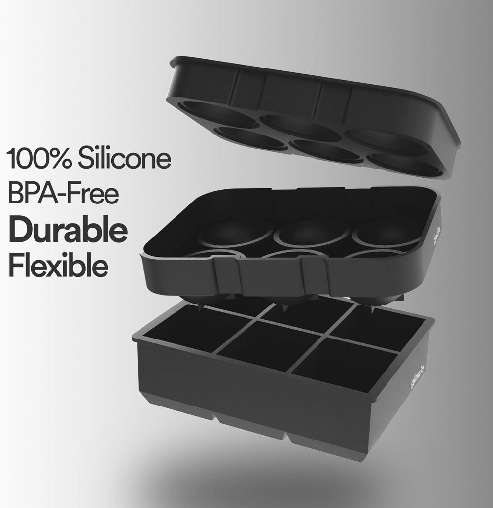 Silicone Ice Cube Trays – Larg - Silicone Mold Tray recensione e prezzo