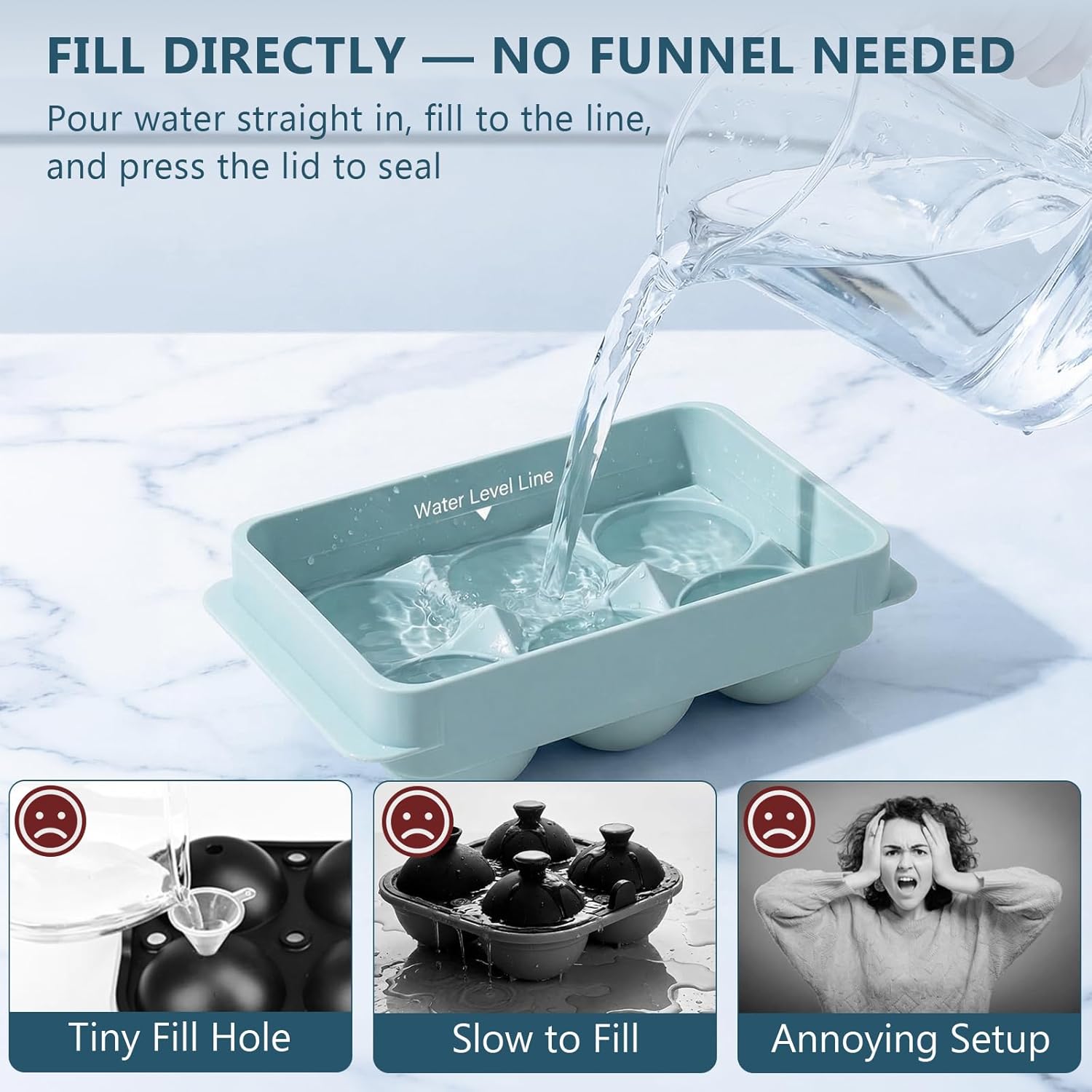 Large Round Ice Cube Trays for - Coaster Mold Round recensione e prezzo