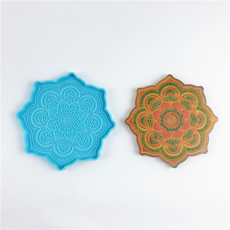 Mandala Coaster Silicone Mold  - Coaster Mold Round recensione e prezzo