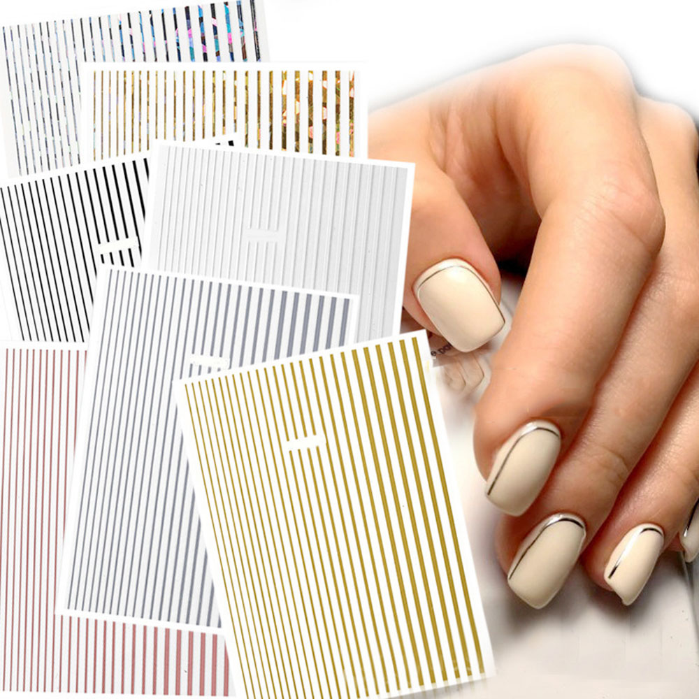 1 Sheet 3D Gold Silver Lines S - Gold Foil Flakes recensione e prezzo