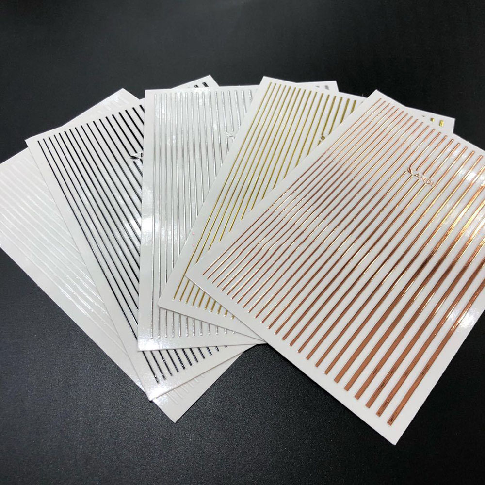 1 Sheet 3D Gold Silver Lines S - Gold Foil Flakes recensione e prezzo