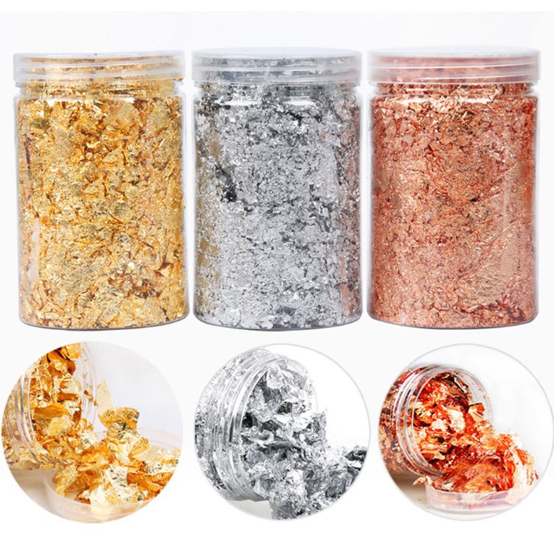 3Box Gold Leaf Flakes Foil Pap - Gold Foil Flakes recensione e prezzo