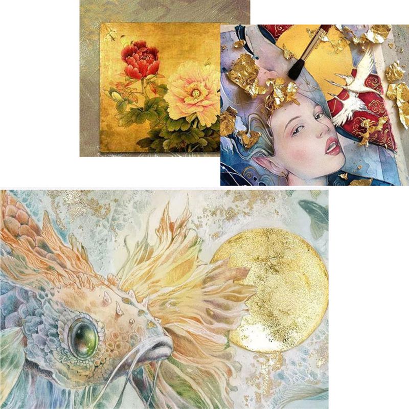 3Box Gold Leaf Flakes Foil Pap - Gold Foil Flakes recensione e prezzo