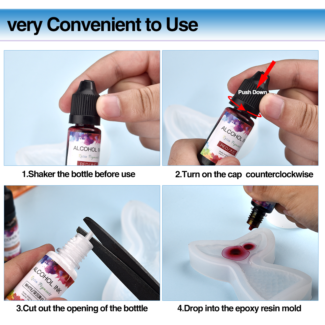 10ML Art Ink Alcohol Resin Pig - Resin Dye Alcohol recensione e prezzo