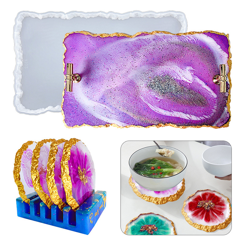 DM413 Drusy Coaster Resin Mold - Geode Mold Silicone recensione e prezzo