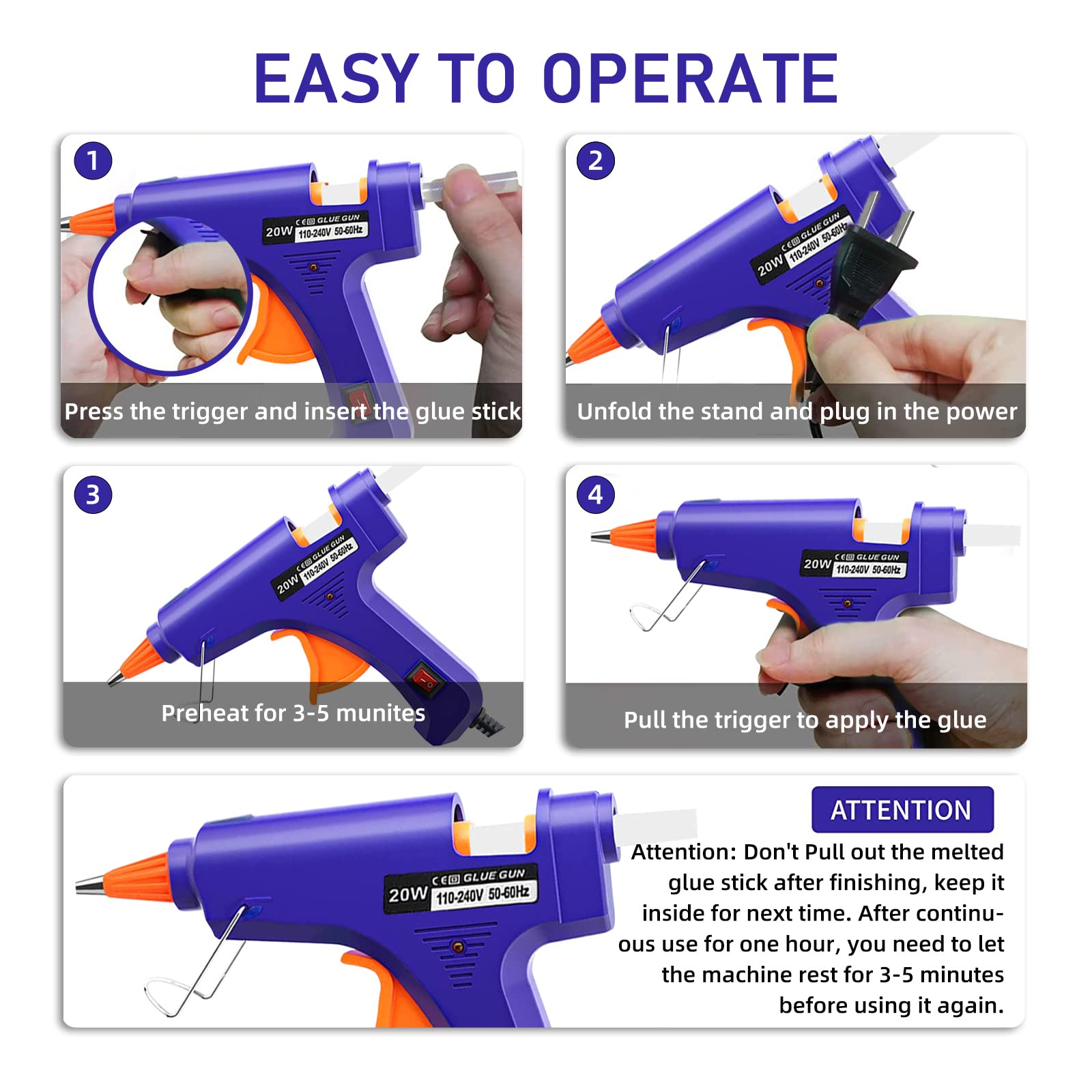 20W Hot Melt Glue Gun Househol - Heat Gun Small recensione e prezzo