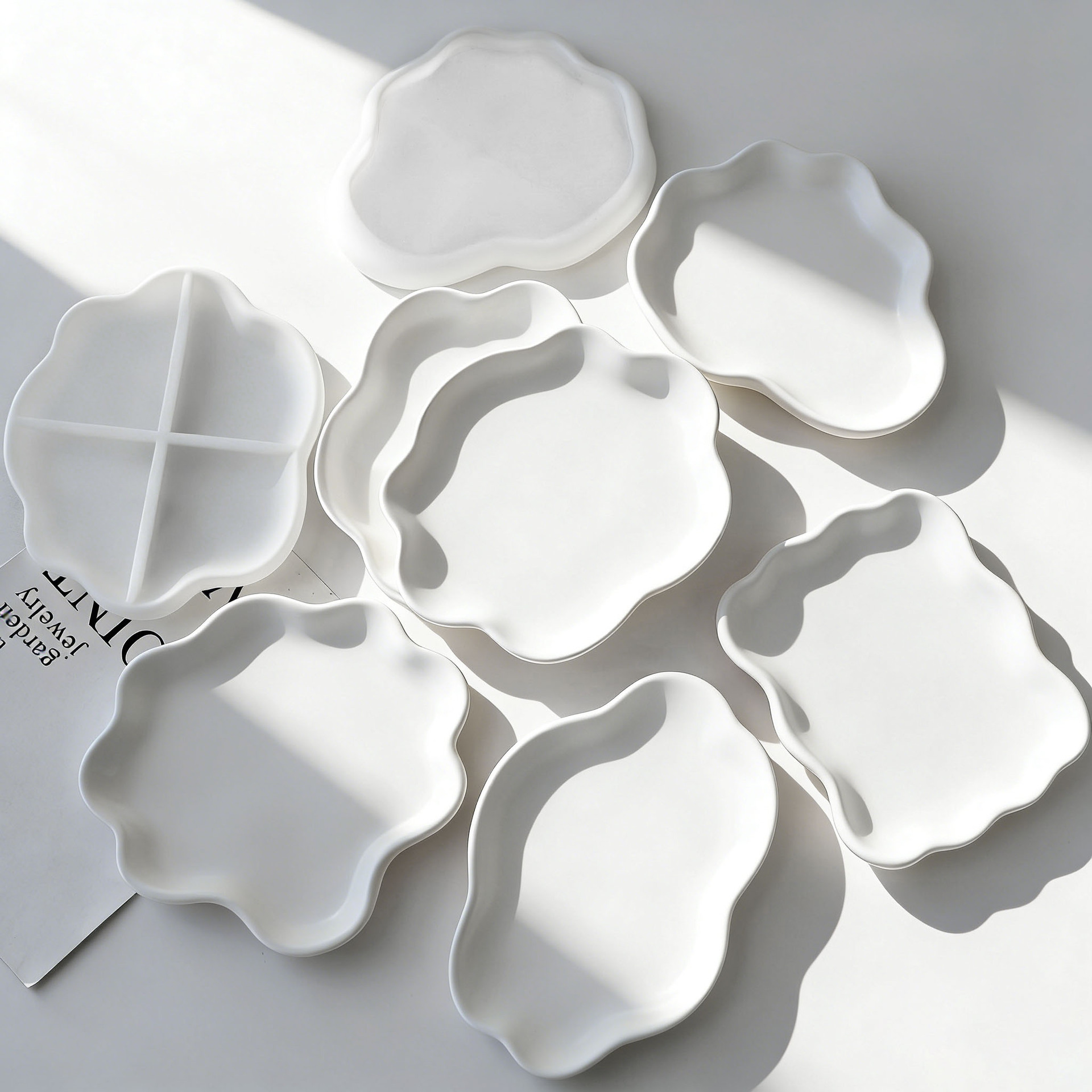DIY Geometric Wave Plaster Coa - Serving Tray Mold recensione e prezzo