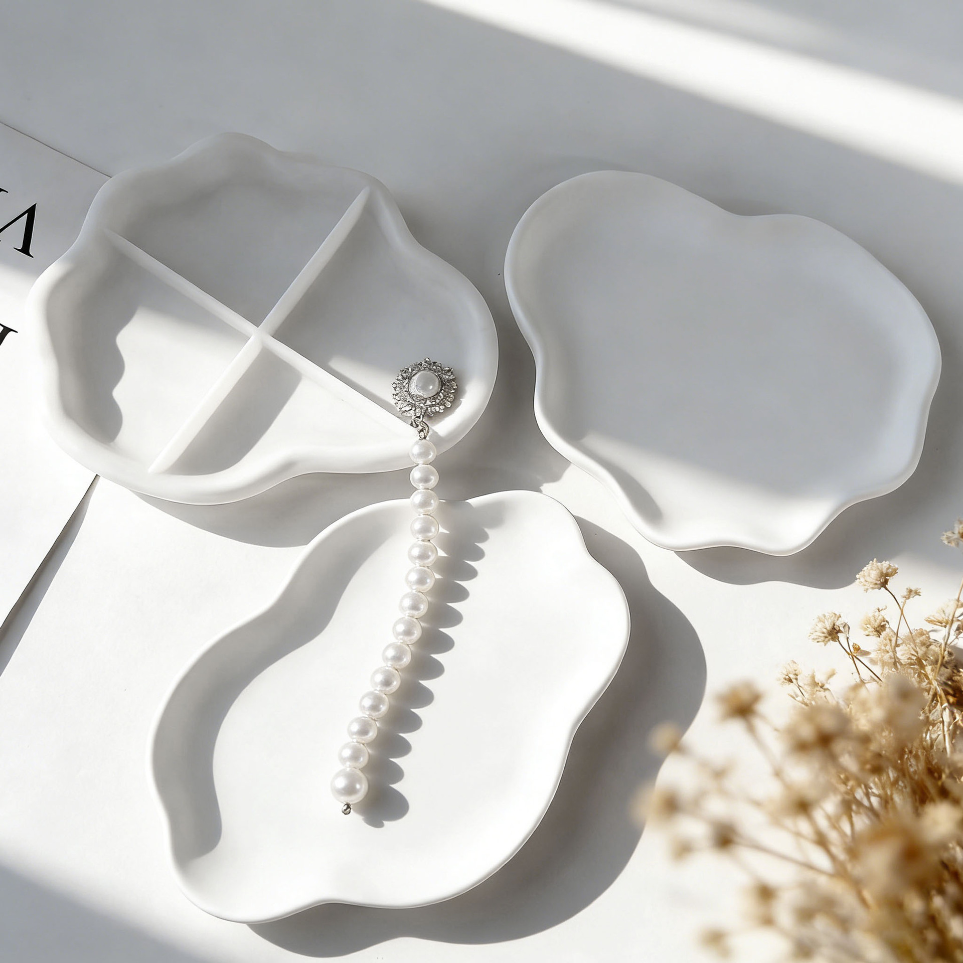 DIY Geometric Wave Plaster Coa - Serving Tray Mold recensione e prezzo
