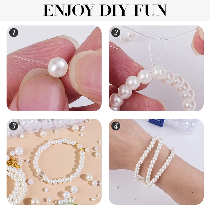800pcs Artificial Faux Pearl R - Resin Jewelry Kit recensione e prezzo