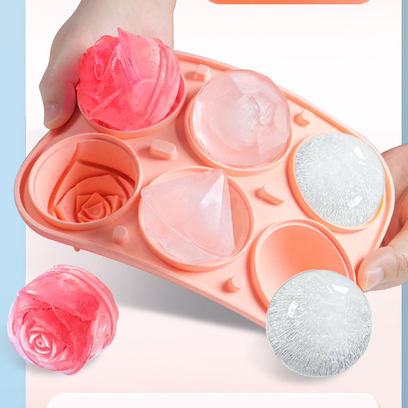 3D Rose Diamond Round Ice Cube - Coaster Mold Round recensione e prezzo