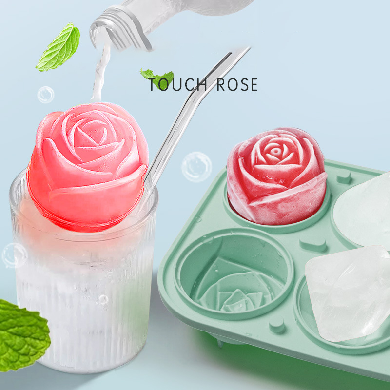 3D Rose Diamond Round Ice Cube - Coaster Mold Round recensione e prezzo