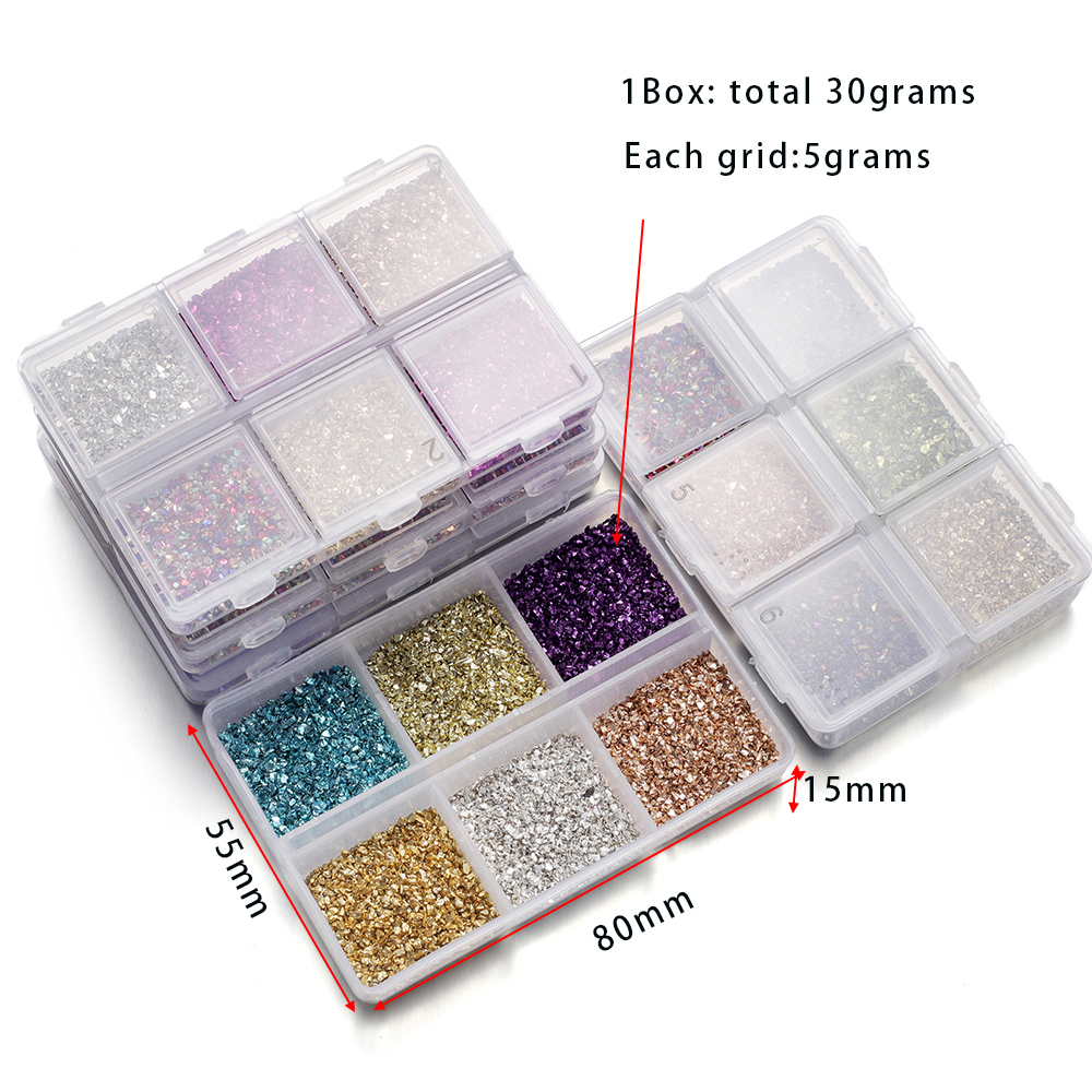 30g Broken Glass Stones Epoxy  - Resin Jewelry Kit recensione e prezzo