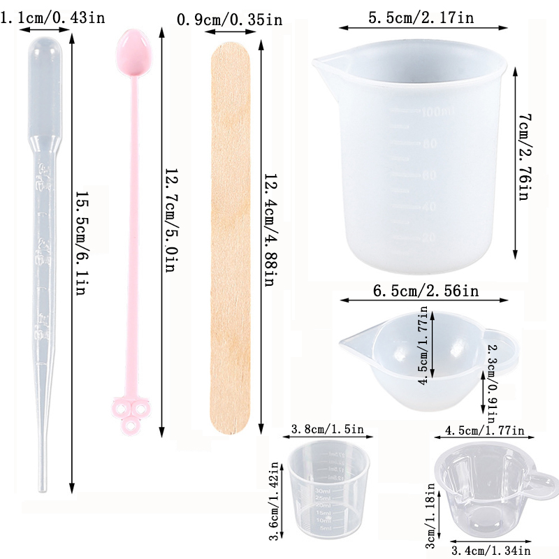 Epoxy Resin Tools Kit Silicone - Mixing Cup Silicone recensione e prezzo