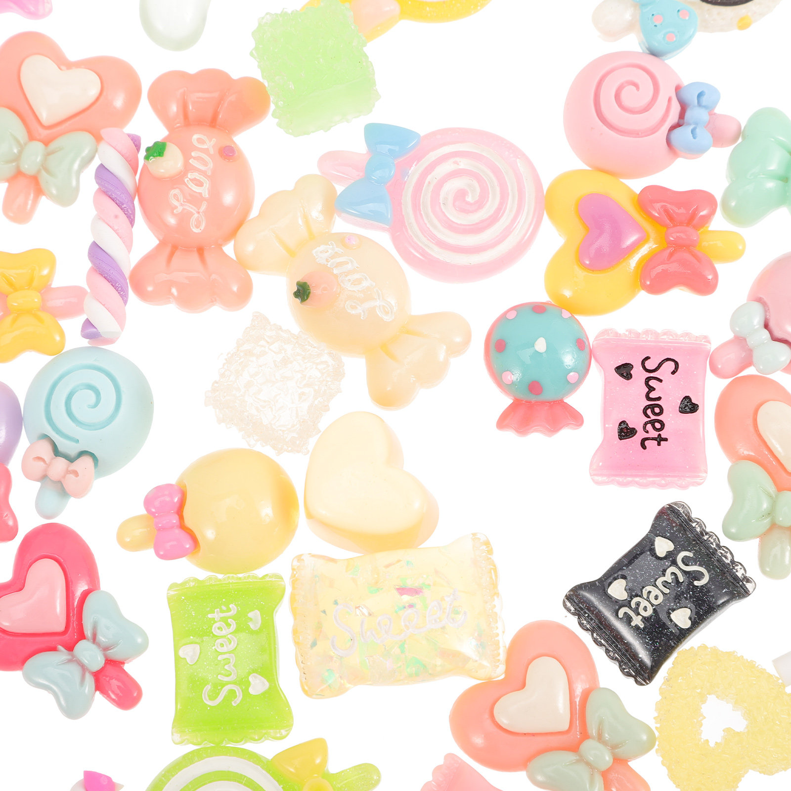 50Pcs Candy Hair Clips Resin F - Resin Craft Supplies recensione e prezzo