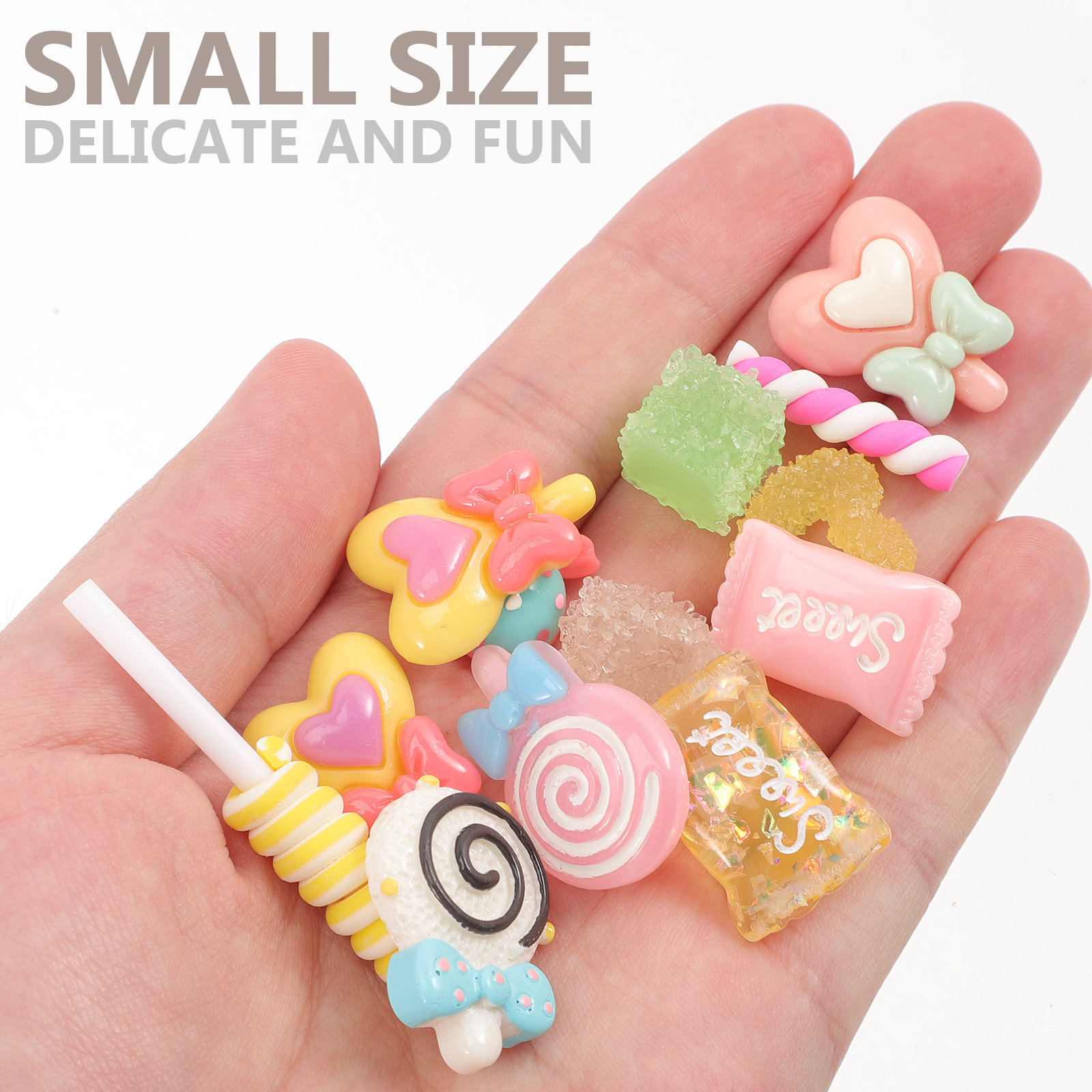 50Pcs Candy Hair Clips Resin F - Resin Craft Supplies recensione e prezzo