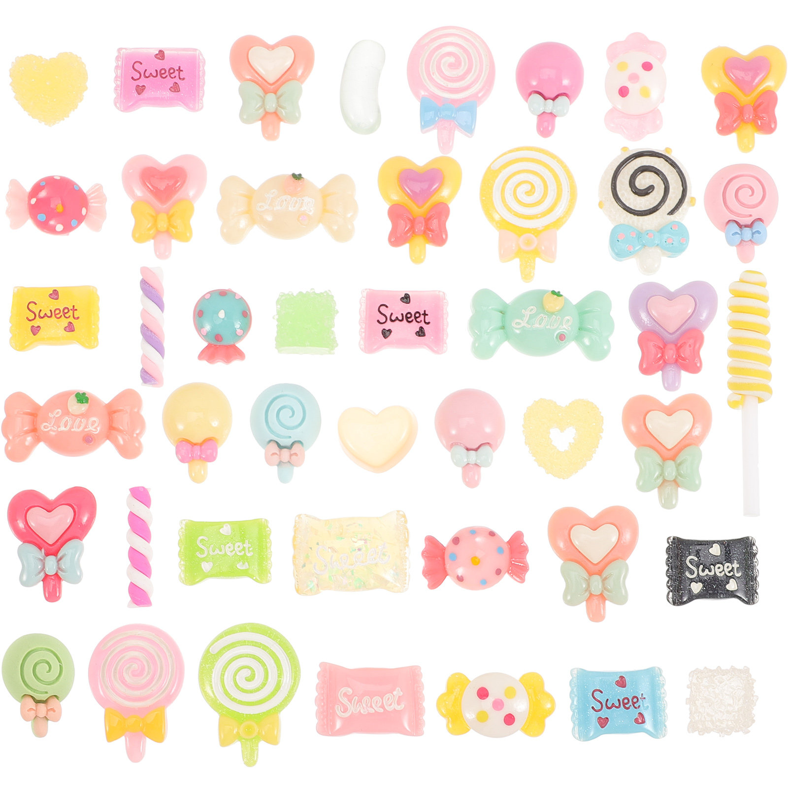 50Pcs Candy Hair Clips Resin F - Resin Craft Supplies recensione e prezzo
