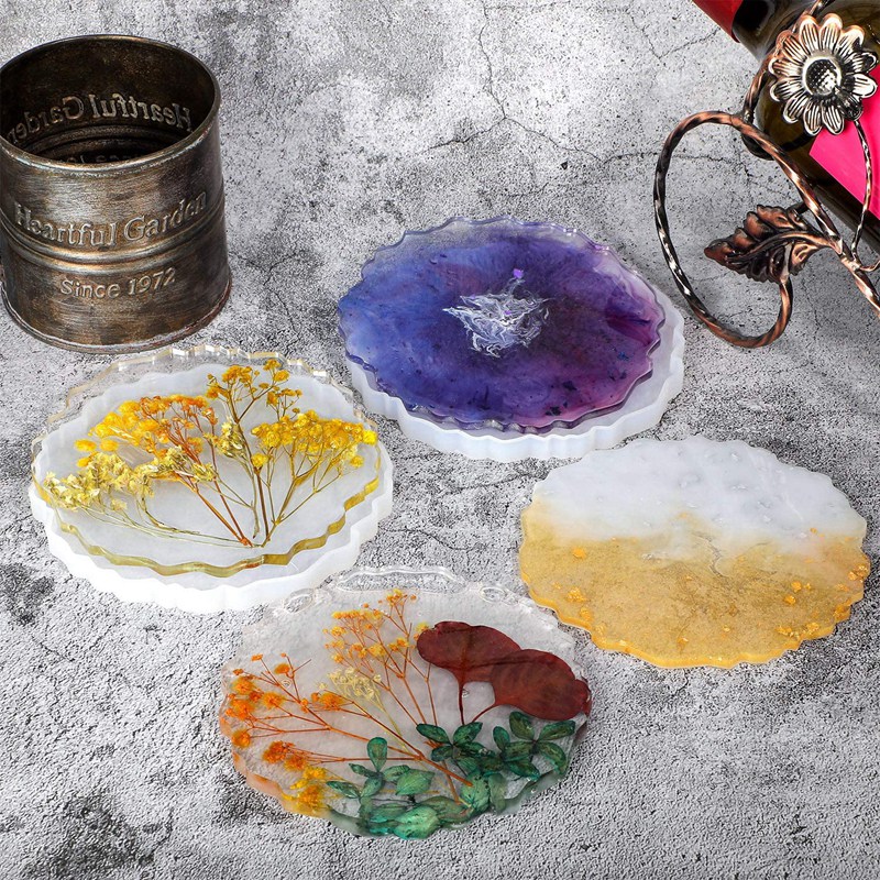 6 Pieces Resin Coaster Mold La - Geode Mold Silicone recensione e prezzo