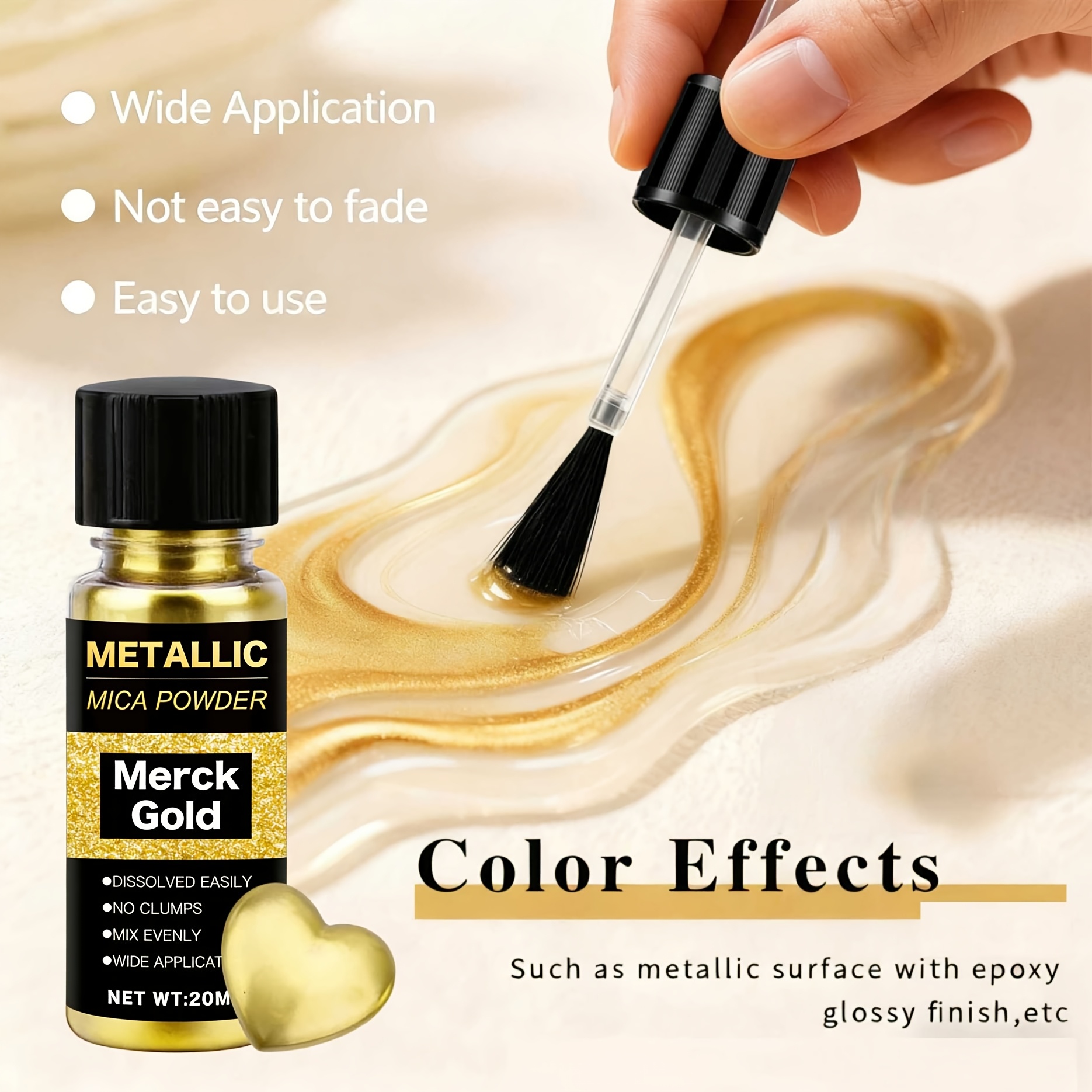 Metallic Mica Powder, Brushed  - Resin Pigment Set recensione e prezzo