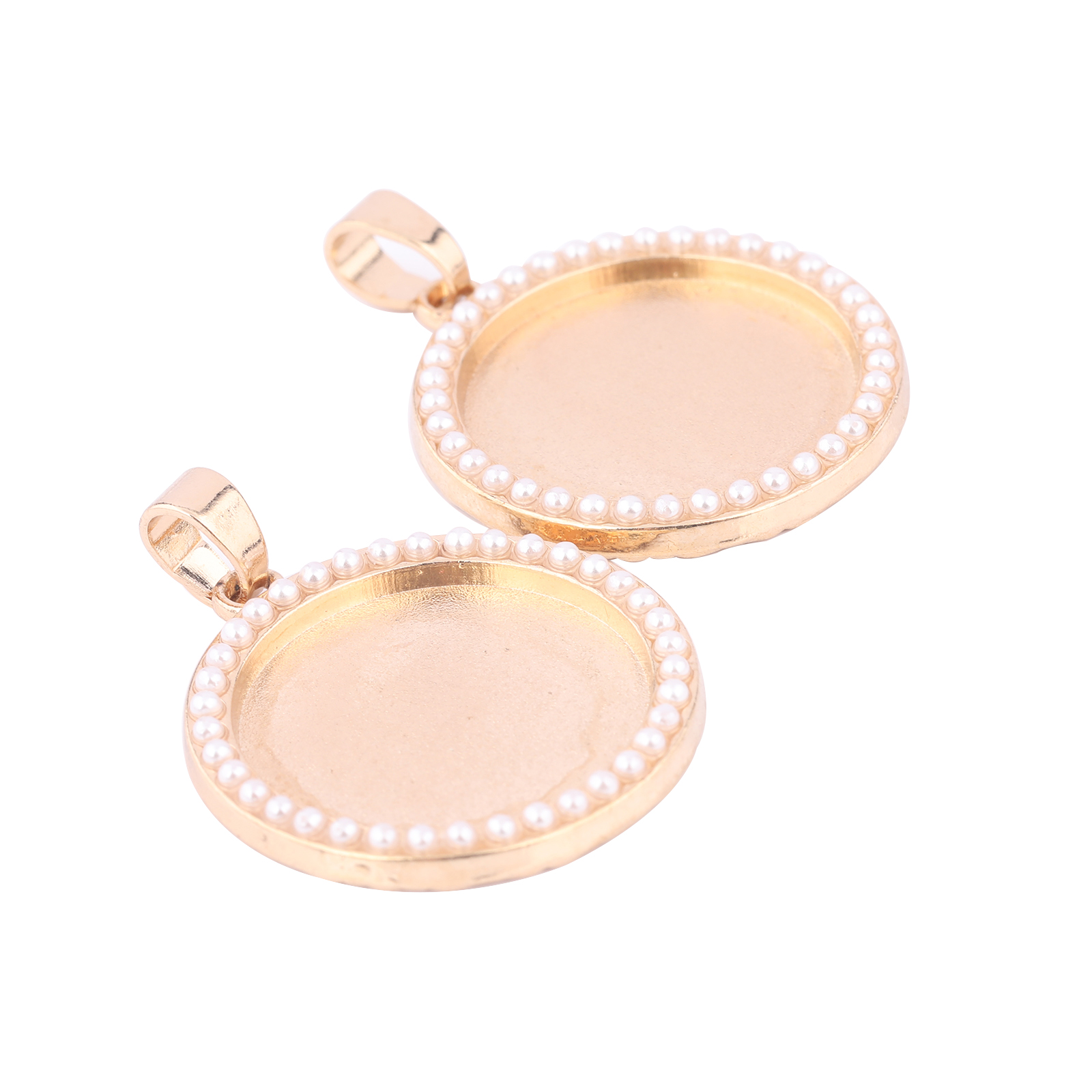 5pcs Kc Gold Pearl Cabochon Ba - Bezels Set Pendant recensione e prezzo