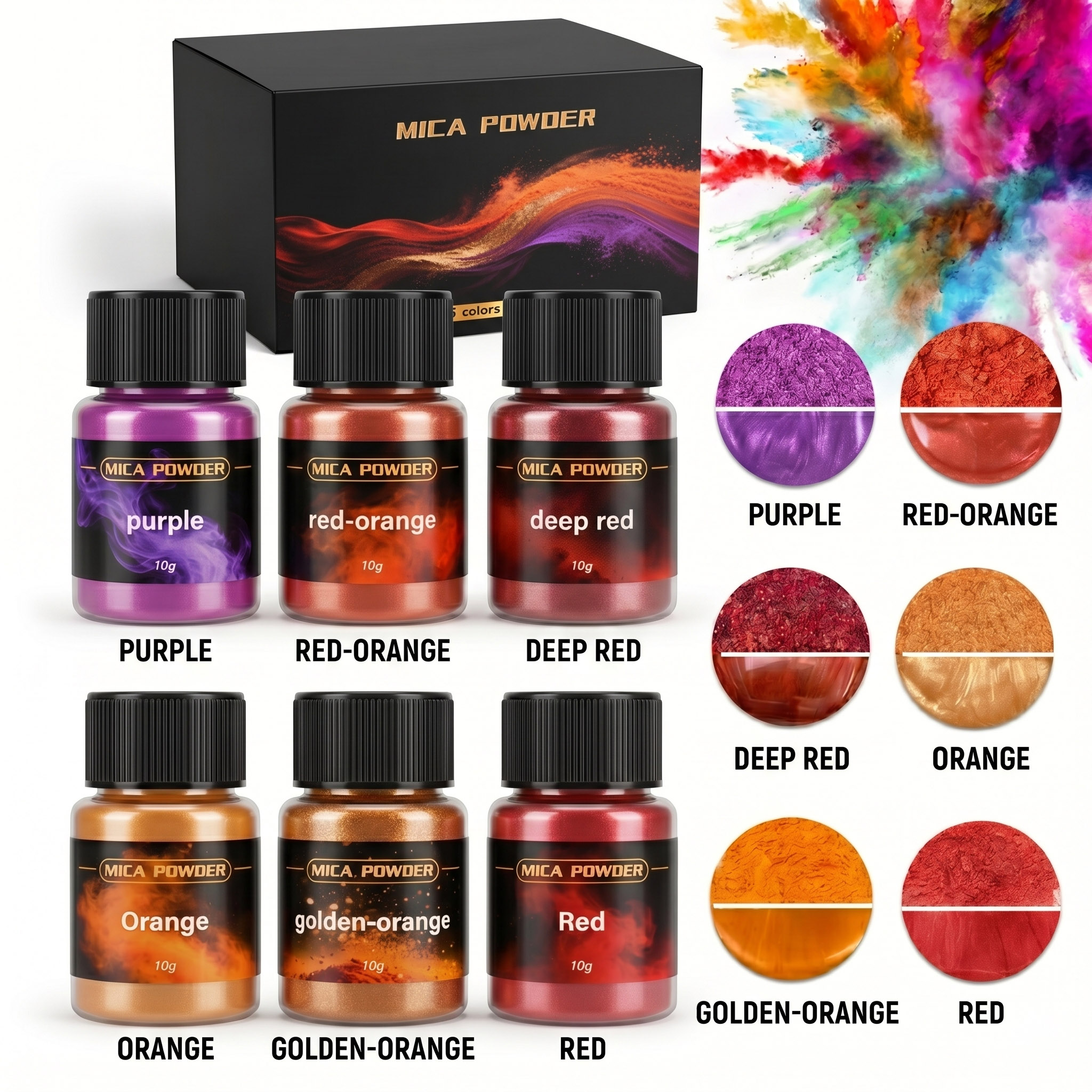 6Colors/Sets metallic powder p - Resin Pigment Set recensione e prezzo