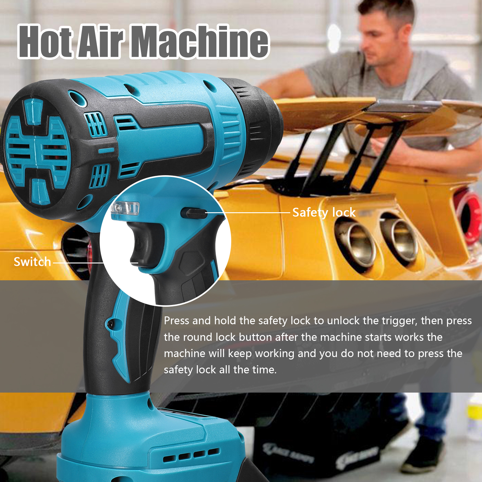 300W Cordless Hot Air Machine  - Heat Gun Small recensione e prezzo