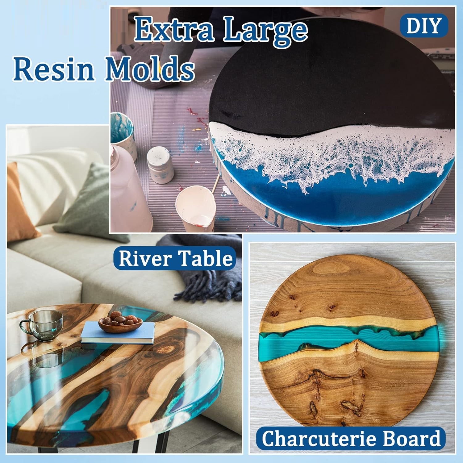 Large Round Tray UV Resin Mold - Coaster Mold Round recensione e prezzo