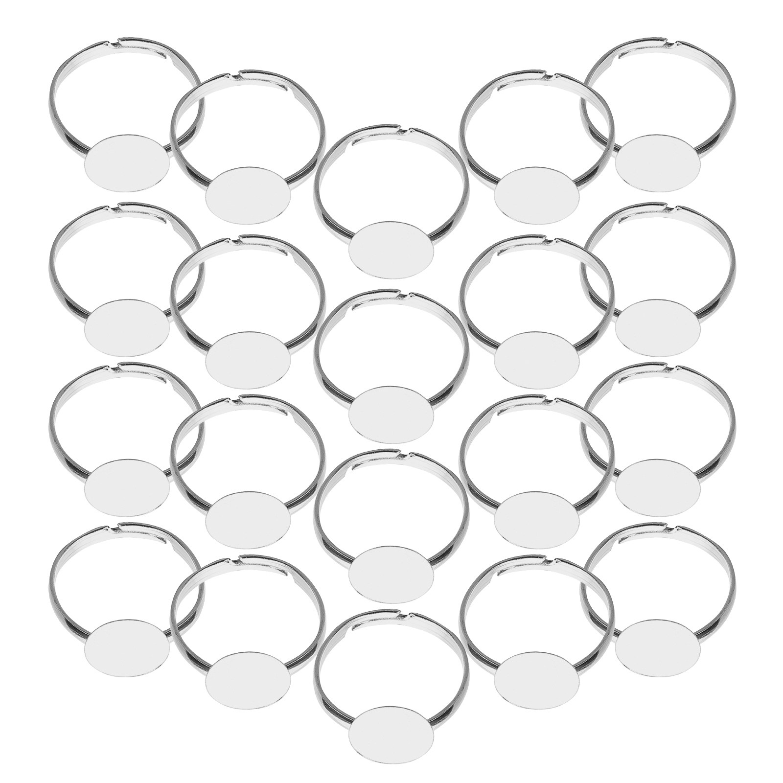 20Pcs Adjustable Blank Ring Fi - Resin Craft Supplies recensione e prezzo